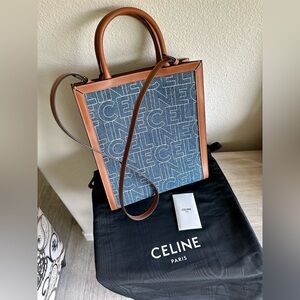 CELINE Vertical Denim Cabas